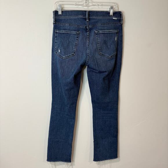 Mother Denim Women's Jeans Mid Rise Dazzler Ankle Fray Weekend Warrior 30 Blue - Picture 7 of 12